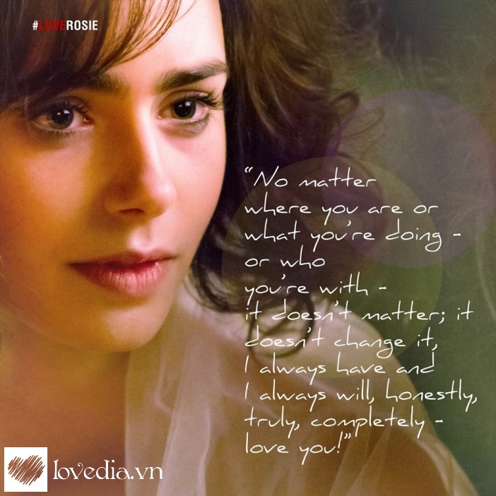 lily collins in LOVE, ROSIE